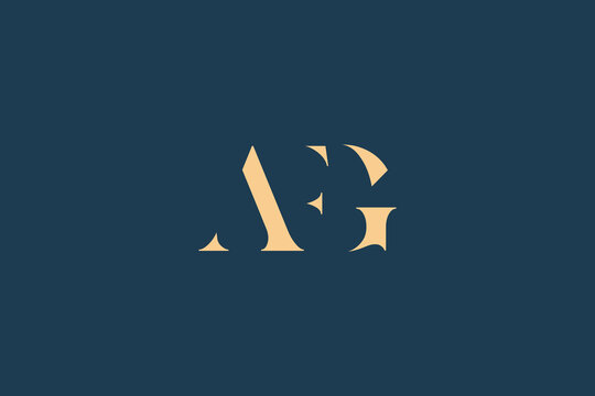 AFG abstract letter logo design. This logo is designed by three abstract letters.