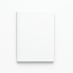 Blank hardcover book mockup. isolated on white background. Flat lay view. It can be used for promo,...