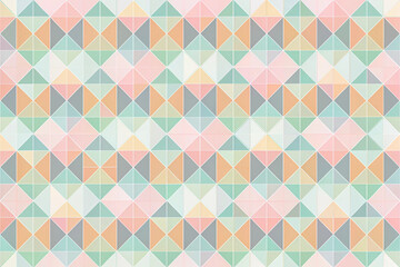 A seamless abstract geometric pattern in soft pastel tones, high-resolution and suitable for backgrounds