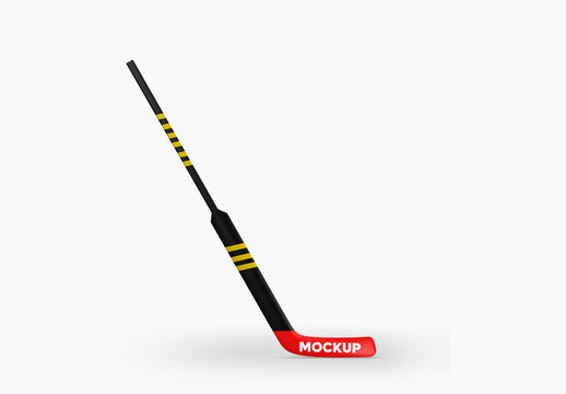 Hockey Stick Mockup - Front View