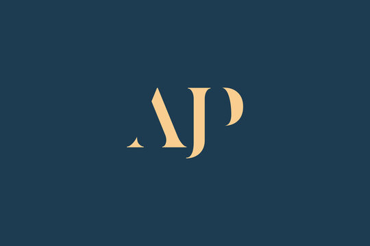 AJP abstract letter logo design. This logo is designed by three abstract letters.
