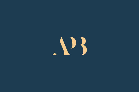 APB abstract letter logo design. This logo is designed by three abstract letters.