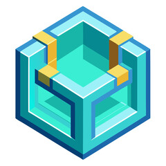 Obraz premium abstract cube design