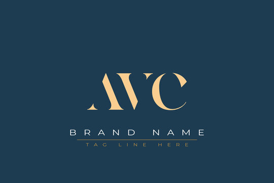AVC abstract letter logo design. This logo is designed by three abstract letters.