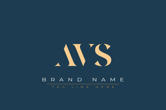 AVS abstract letter logo design. This logo is designed by three abstract letters.