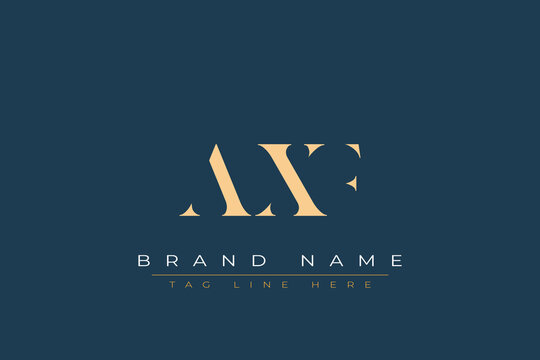 AXF abstract letter logo design. This logo is designed by three abstract letters.