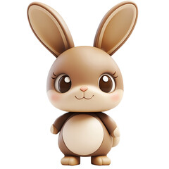 Fototapeta premium cute rabbit icon white background