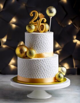26th Birthday Golf Ball Cake