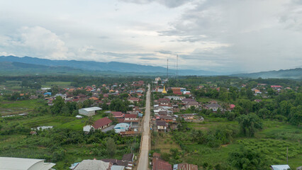 View of the city of the city Northern of 
Laos