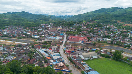 View of the city of the city Northern of 
Laos