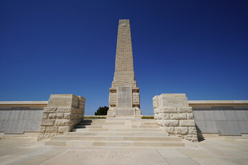 Fototapeta premium Cape Helles Memorial in Gallipoli, Canakkale, Turkiye
