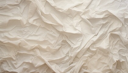Obraz premium white crumpled paper, fabric