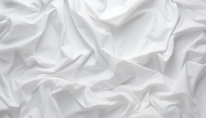 Obraz premium white crumpled paper, fabric