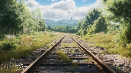 Fototapeta premium rural tracks, countryside paths, scenic trails