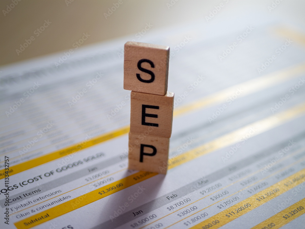 Aufkleber september financial overview document analysis for budgeting insights in professional settings