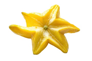 Fresh Star Fruit with Isolated Background with isolated on transparent background