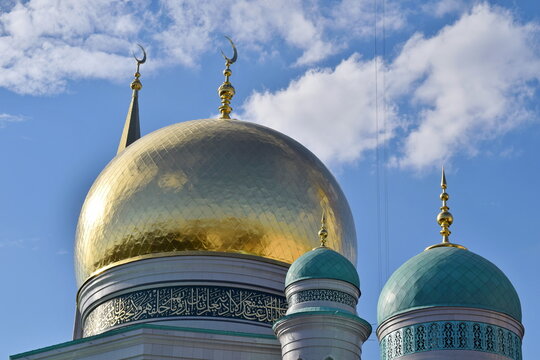 Moscow Cathedral Mosque is the main mosque of Moscow, Russia. It is located on Olimpiysky Avenue, close to the Olympic Stadium in the centre of the city.