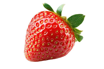 Fresh Strawberry with Isolated Background with isolated on transparent background