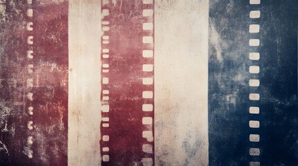 Fototapeta premium Vintage film strip texture with scratches dust and wash
