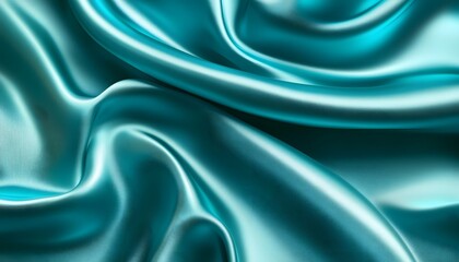 Obraz premium Smooth light blue satin fabric with elegant folds and soft texture