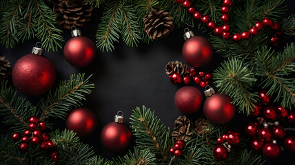 Glittering Christmas tree ornaments hang gracefully on a beautifully decorated tree, capturing the festive holiday spirit.