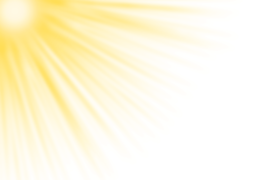 Sun rays isolated on transparent background. Glowing light with flare effect. Sunlight, Sun, Shine light PNG. Sunbeam shine glow. Bright spotlight. Summer decoration, Spring design elements.