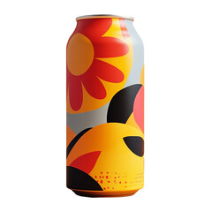 Fototapeta premium Beer can on white background