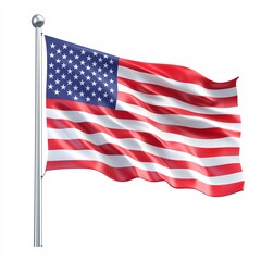 flag icon 3d icon and illustration isolated white background