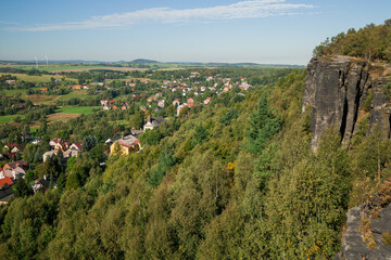 Obraz premium sandstone landscape in bohemian switzerland