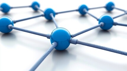 Fototapeta premium Digital Connectivity in Corporate Settings: Virtual Collaboration and Strategic Discussions among Business Professionals Using Tech Tools