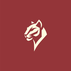 Elegant Puma Face Logo Design
