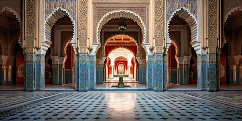 Obraz premium moroccan inner yard