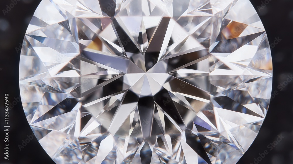 Aufkleber a stunning gemstone captures light with its sharp facets, revealing exceptional clarity and brillian