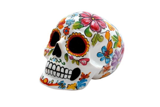 Traditional Mexican Day of the Dead Altar with Vibrant Decorations with isolated on transparent background