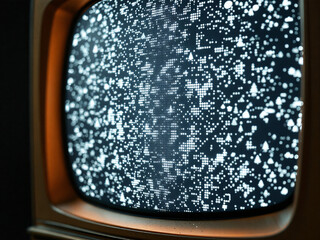 Television, Static, Noise, Snow, Interference, Analog, Signal, Broadcast, Screen, Display, Electronics, Media, Entertainment, Technology, Vintage, Retro, CRT, Cathode Ray Tube, Antenna, Reception, Fre