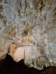 Grotta di Frasassi, Genga, Ancona, Italy. Cave, stalagmite, stalactite