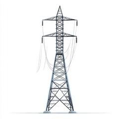 High Voltage Transmission Tower Essential Element of Energy Distribution Infrastructure