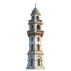 Fototapeta premium Iconic Historical Landmark Tower in Bright Rendering