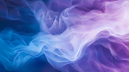 Fototapeta premium Abstract flowing light trails in blue and purple hues. Wisp. Illustration