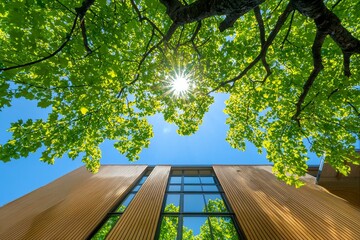 An urban high-rise dwelling with modern architecture and numerous windows, appropriate for cityscape or urban planning images.