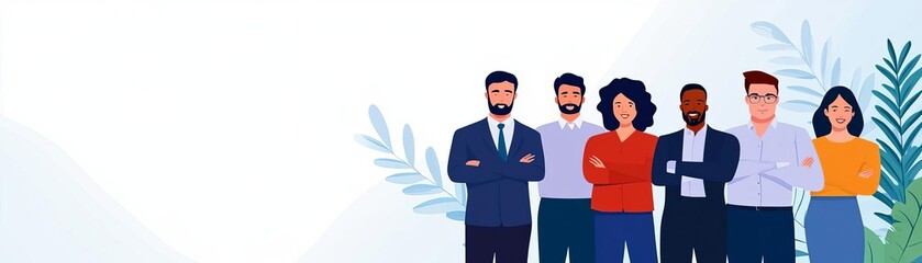 Fototapeta premium Customer support team providing uninterrupted service during a crisis, business continuity, client focus