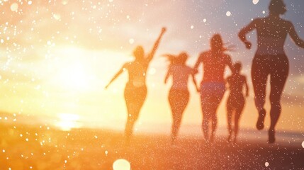 New Year, New You: Group Fitness Class Infused with Motivation, Health, and Joyful Shared Experiences - Photorealistic Ultra-Detailed Artwork