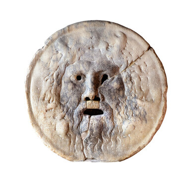 Mouth of Truth - Bocca della Verita - ancient Roman mask in Rome, Italy