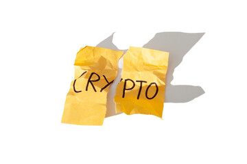 crumpled paper, Crypto