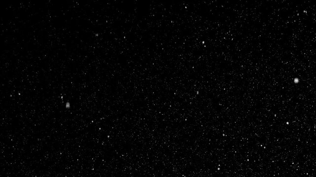 New Year's Eve background with snowflakes on the ground and a continuous loop.

