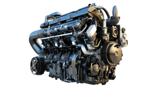 Engine Isolated on Transparent Background