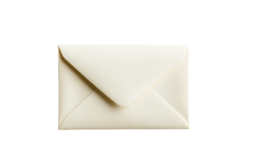 Closed Envelope Isolated on Transparent Background