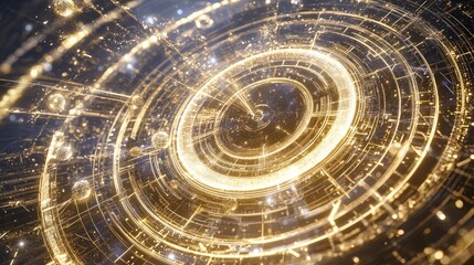 Eternal Recurrence: Quantum Time Loop Surreal Artwork