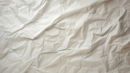 Obraz premium Surface with crumpled folds and wrinkles in light beige or cream-colored fabric.softness. texture. gentle elegance.textiles, fabric design, product photography, wrapping paper