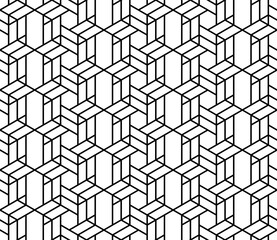 Geometric Block Shape Repeating Seamless Pattern